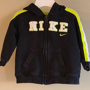 Nike black zip up hoodie